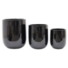 Glazed hoge pot black-8819
