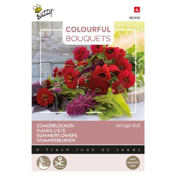 Zomerbloemen 'Vintage Red'-0