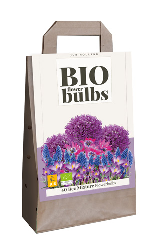 Tas met 40 biologisch bloembollen. Mengsel voor het lokken van bijen.